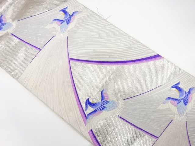 JAPANESE FUKURO OBI / WOVEN PEACOCK